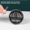 30Pcs Gold Eye Sewing Needle In Alloy Materials and Protective Round Case for Fashion Designers Craft