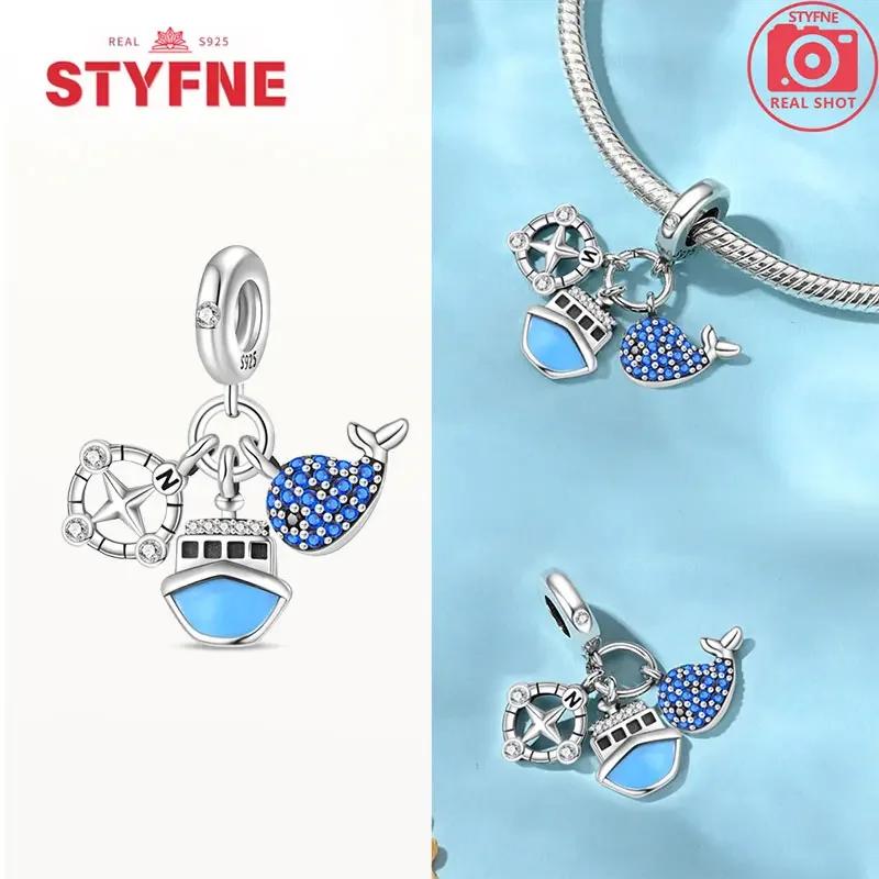 Coppercolorful Travel Luggage Charms Plane Beads Fitoriginal Bracelets Diy Fine Jewelry For Women Gifts