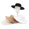 Chapéus Fedora de Aba Larga GEMVIE para Mulheres e Homens Chapéu de Feltro com Topo Plano para Igreja Chapéu Panamá Chapéus Boater