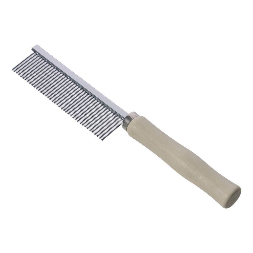Round Comb Needle Wooden Handle Grooming Comb Practical Pet Cleaning Comb Cat Comb