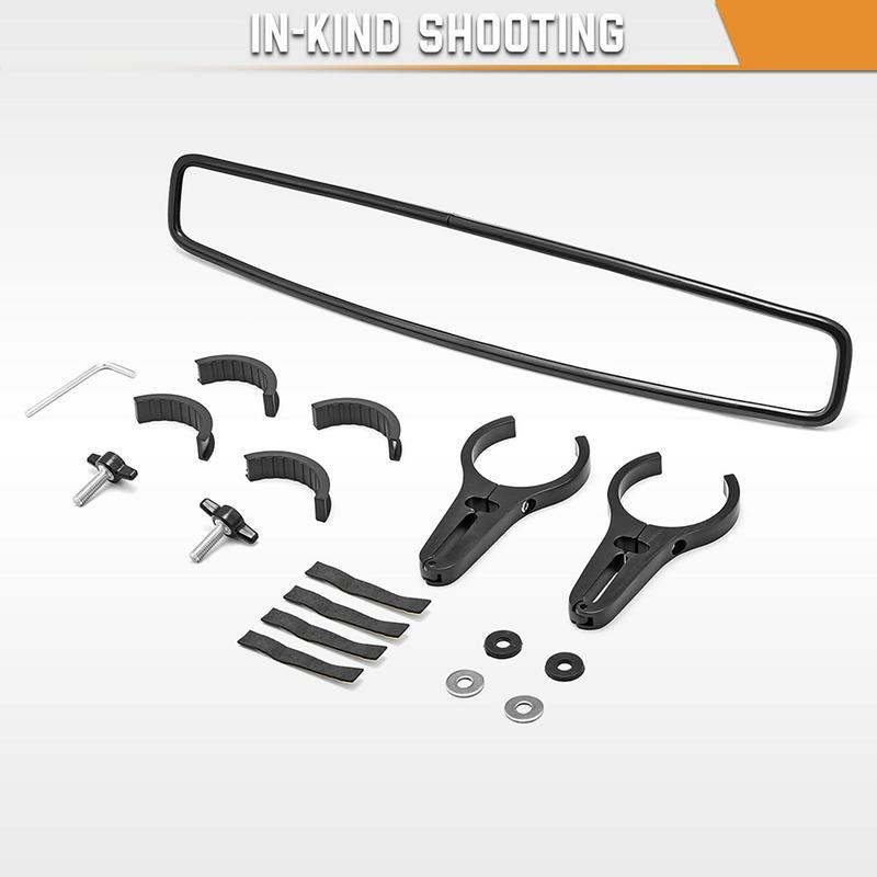 UTVs Rear View Mirror Convex Clamp Mount Center Mirrors Wide Rearview Powersports Accessories Enhanced Visibility For Racing