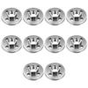 10Pieces Heavy Duty Universal Angled Grinder Backing Plates for 100mm Models Four Hole Hex Design Alloy Material Secure