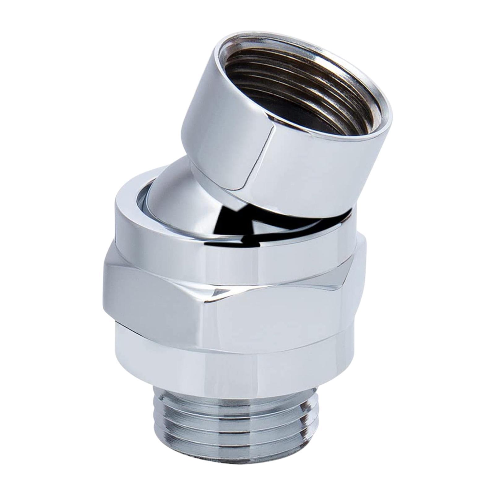 

Shower Nozzle Swivel Joint Shower Nozzle Adapter, Direct Installation Head серебряный