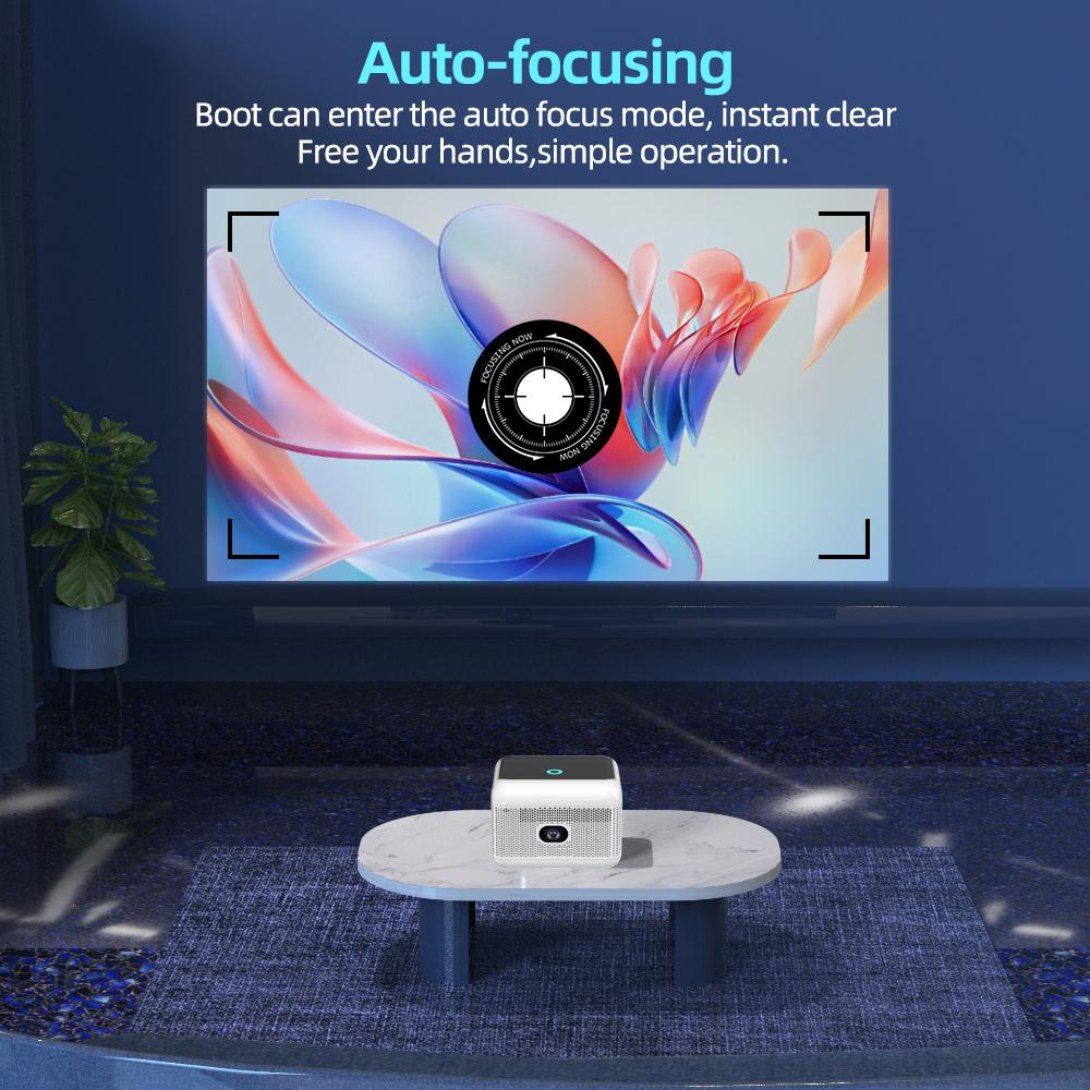 2026 New K8 1920x1080 Android 9.0 5G WIFI Full HD 1080p Projector
