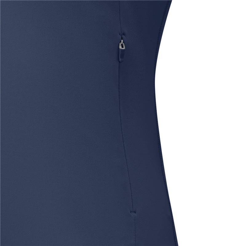 Skechers Freedom Series Comfortable Zipper Simple Hooded Long Sleeve Jacket Women Jackets Deep-Navy P125W073-0012