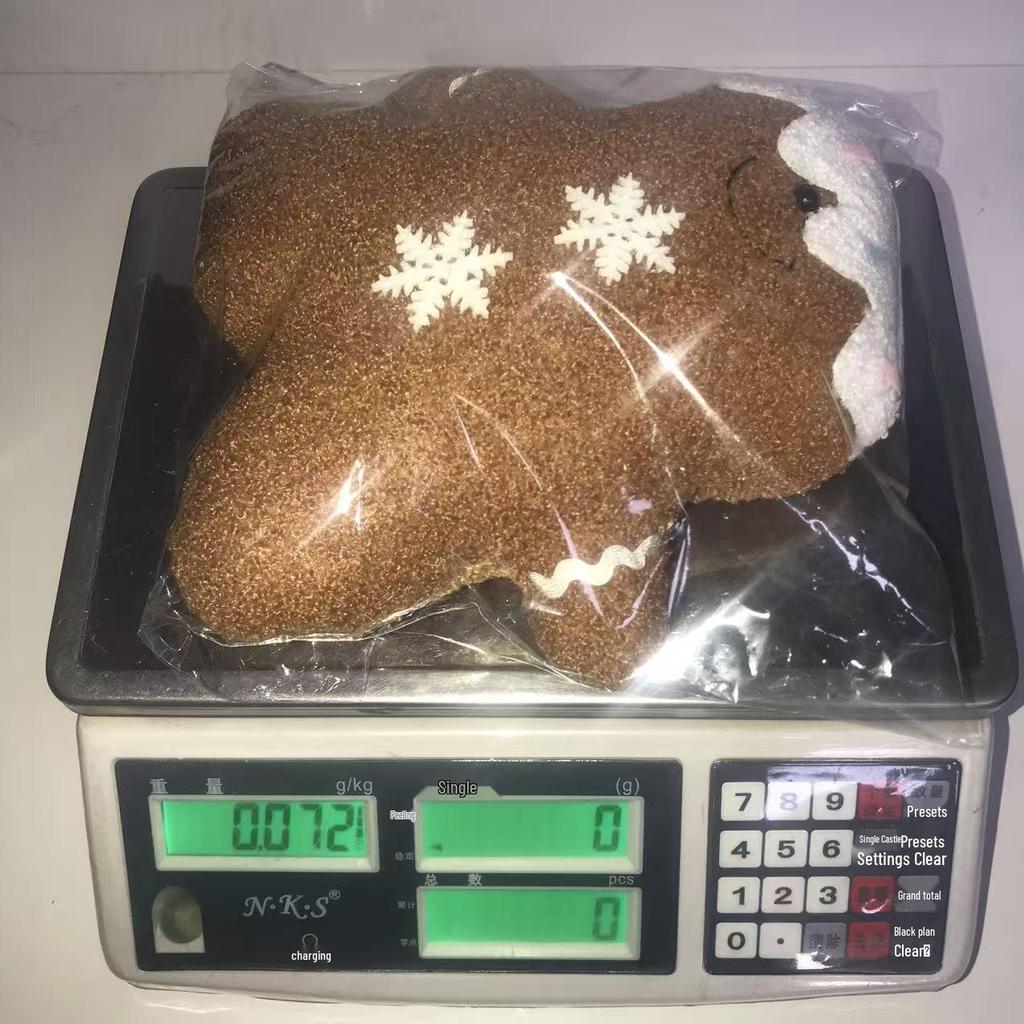 Gingerbread Man Christmas Plush Pillow - Cute Cartoon Sofa Cushion and Festive Decoration Gift
