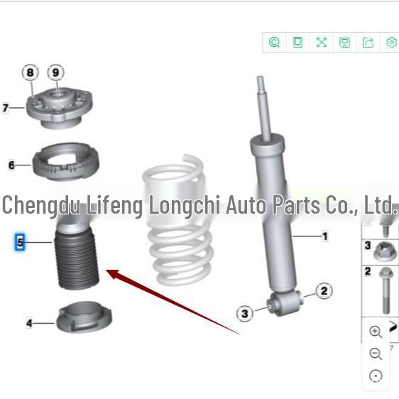 BMW X3 F25 Rear Shock Absorber Dust Cover (Rubber) 33536787175