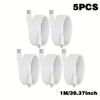 Xiaomi 5pcs Fast Charging USB Type C Cable, 3Feet USB C to USB C Charger Cable, Samsung/Galaxy/iPhone17/16 Plus/17/16 Pro/17/16 Pro Max