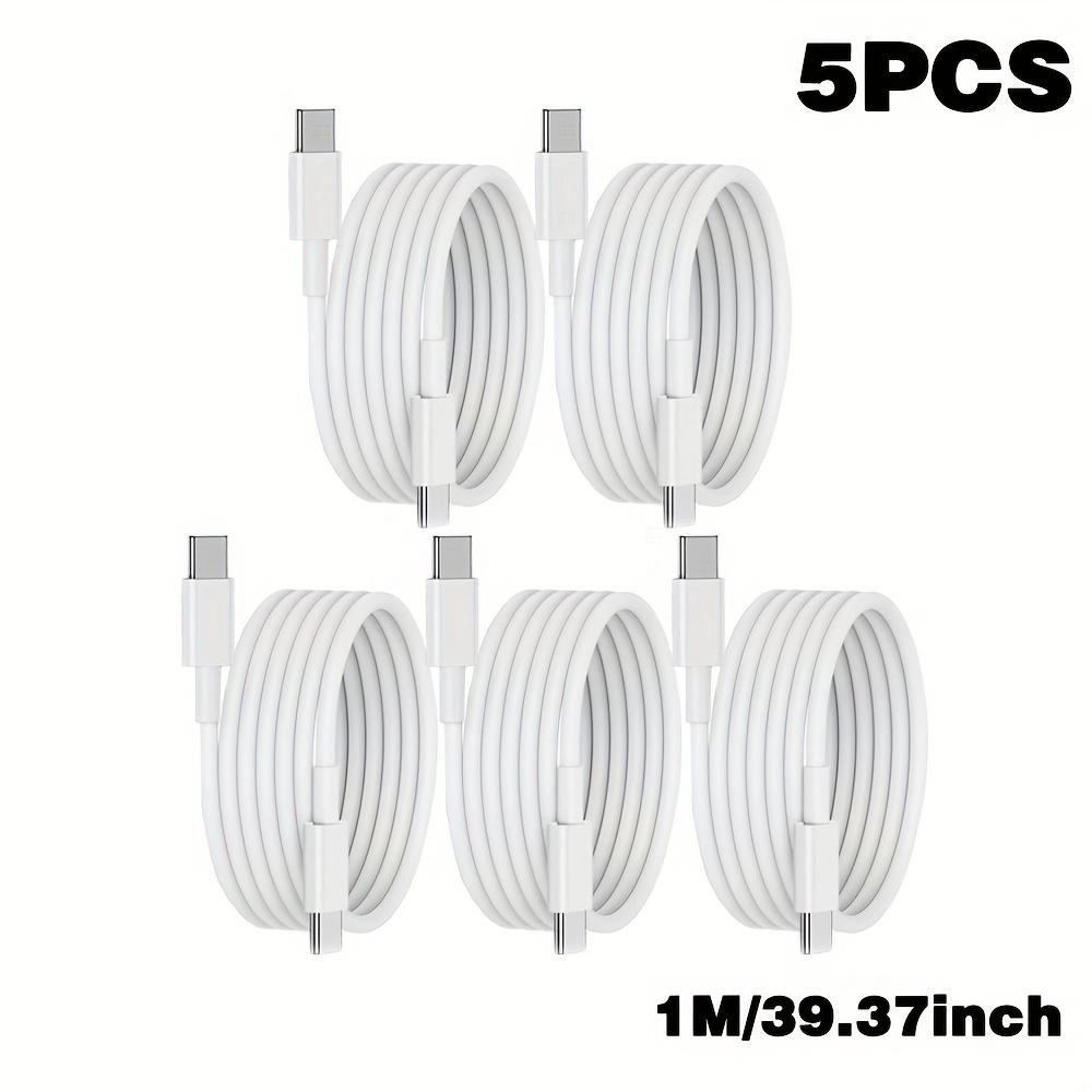 Xiaomi 5pcs Fast Charging USB Type C Cable, 3Feet USB C to USB C Charger Cable, Samsung/Galaxy/iPhone17/16 Plus/17/16 Pro/17/16 Pro Max