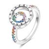 copper Rings Sparking Colorful Zirconium Ring Popular LOVE Wedding Rings Ideal For Women Engagement Jewellery Anniversary