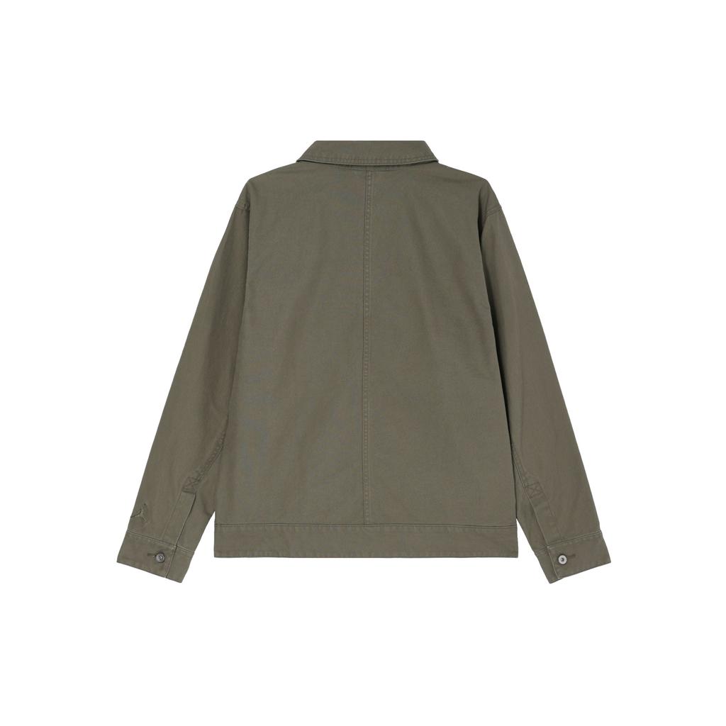 Jordan Tatum Chicago Solid Color Polo Comfortable Long Sleeve Jacket Men Jacket Olive-Green HM3881-222