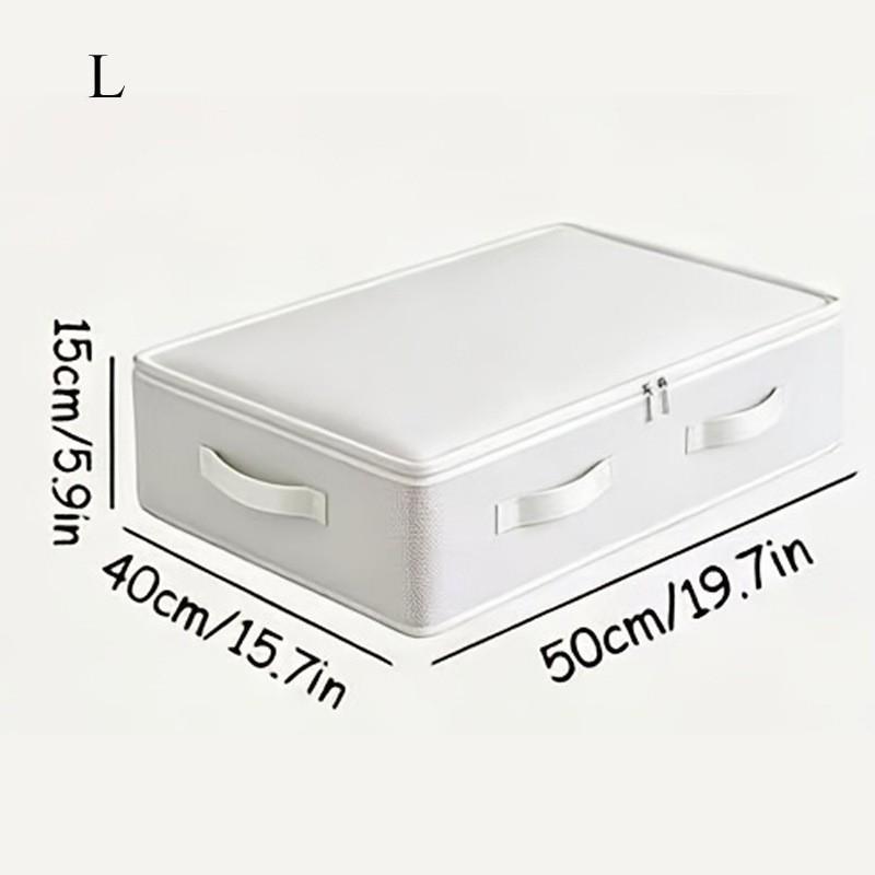 Large Capacity Cotton Quilt Storage Bag with Transparent Window - Ideal for Clothes & Household Items