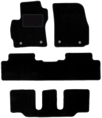 Schwarze Velours-Fußmatten für: Mazda 5 I 7-Sitzer (2005-2010)