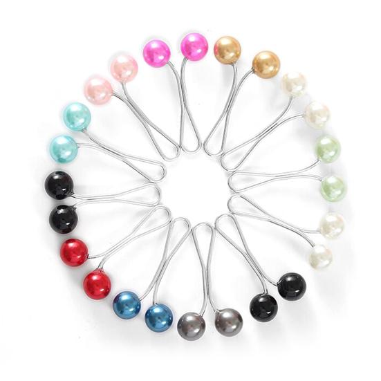 

12 шт., подходящая одежда, нержавеющая, удобная брошь для шарфа яркого цвета, зажимы для платка, декоративная шаль