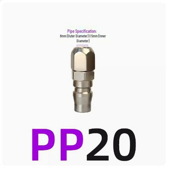 C-Type Self-Locking Air Hose Quick Connector for Compressors & Pneumatic Tools