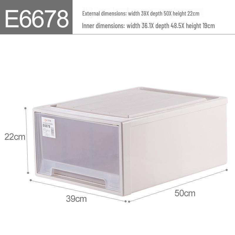 Drawer-Style Plastic Organizer Box: Multi-Layer Storage for Wardrobe & Clothing