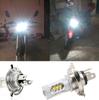 H4 80W Super Bright COB LED ATV Motorcycle Headlight Hi/Lo Beam Front Light Bulb