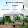 3 x 3 m Pop-Up Gazebo, Height-Adjustable Garden Tent, with Rolling Bag, for Garden, Patio, Metal, Fabric, Light Grey