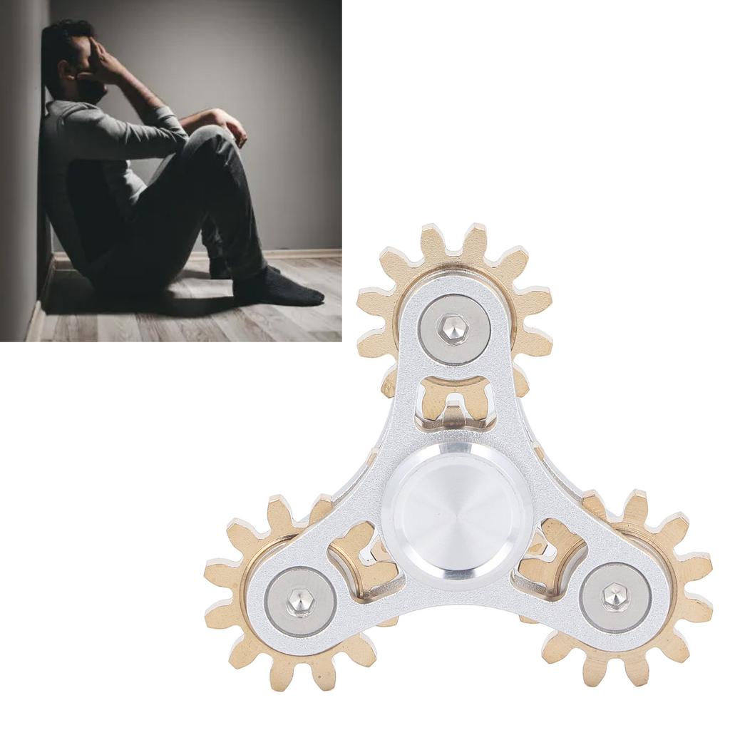 4 Gears   Bearing Toy Stress Reducer Anxiety Game Brass   Bearing Toy for Kids Adult