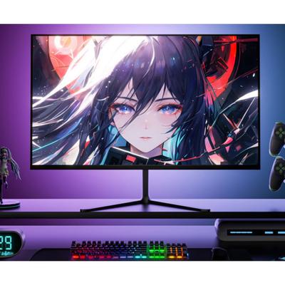 Monitor 22/24palcový stolní počítač Notebook Externí zakřivená kancelářská obrazovka 75/100 Hz E-Sports herní kancelářská obrazovka