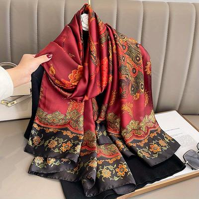 Luksusowa Marka Jedwabny Szalik Nowy Damski Wzór Zwierzęcy Szaliki Chusty Szale Hidżab Bufanda Foulard Damska Bandana 180*90cm