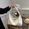 Stylish Large Capacity Tote Bag For Women Elegant Shoulder Sling Purse In Black White Brown