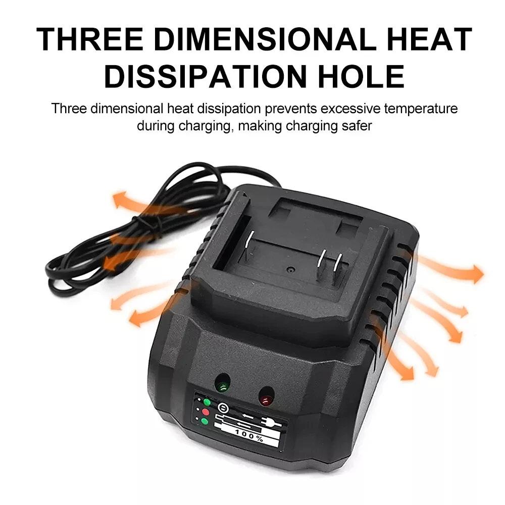 12.6V 2A/18V 21V 1.8A 2A Lithium Battery Charger for Electric Drill Polishing Machine Lawn Mower Washer Battery Adapter