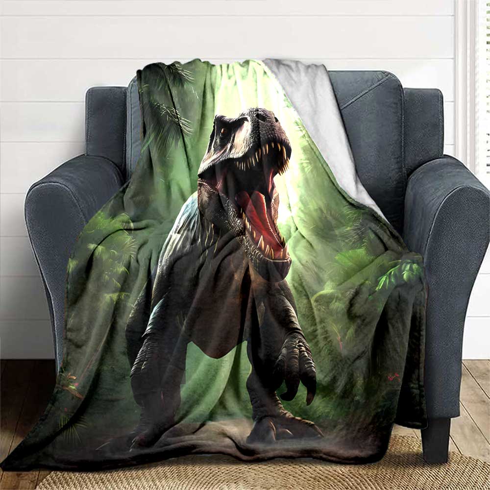 Dinosaur Fossil Display Cozy Blanket Soft Warm Cozy Perfect for Sofa Couch Office Bed Picnics for All Occasions Modern Style Unique Accessory Y3