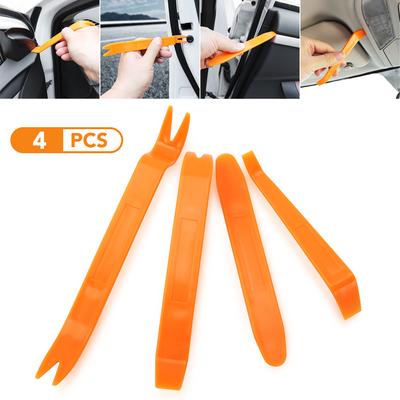 4Pcs Portable Auto Car Radio Panel Door Clip Panel Trim Removal Installer Pry Kit Repair Tools