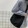 Multifunctional Canvas Tote Bag Solid Color Student Shoulder Bags Portable Women Handbag  Outdoor