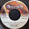 7inch Record BOUNTY KILLER - Letter To The Leaders CMSPD11093 Call Me $ham$ 2000 Jamaica Reggae, Ska & Dub Used