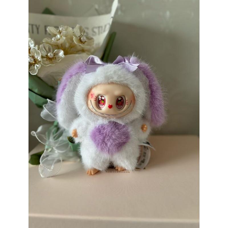 Cute Cute Vinyl Pull Bunny Plush Toy Doll Bunny Bag Pendant Doll
