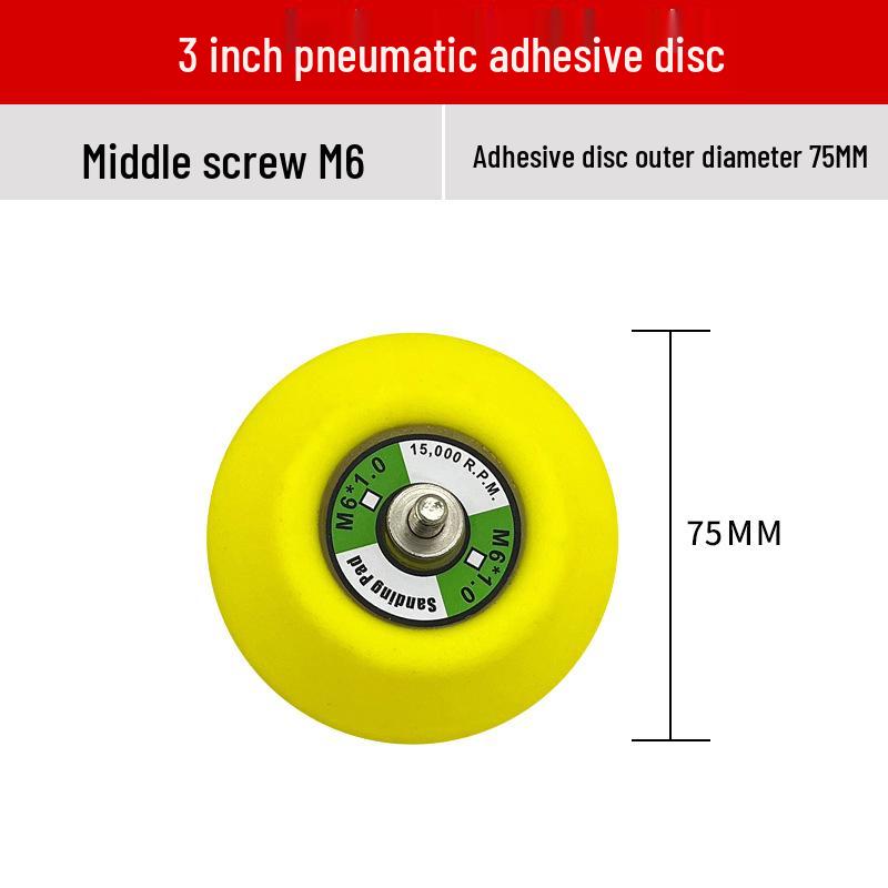 Flocked Self-Adhesive Sanding Discs (3" 4" 5" 7") for Electric and Angle Grinders with Pneumatic Suction Cup