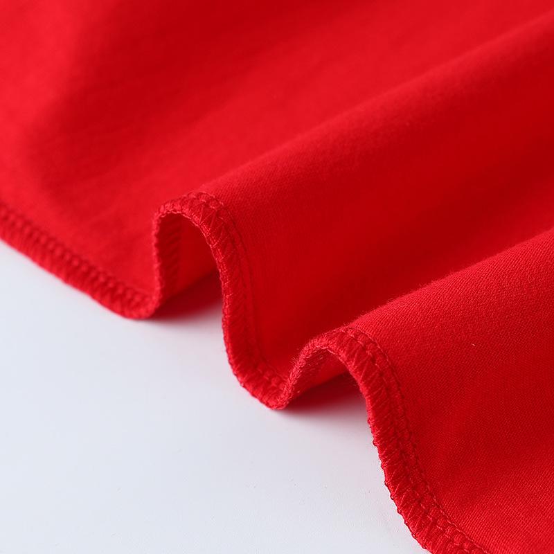 2025 New Kids' Solid Color Cotton Korean Style Loose Round Neck Sweat-Absorbent DIY Summer Short Sleeve T-Shirt