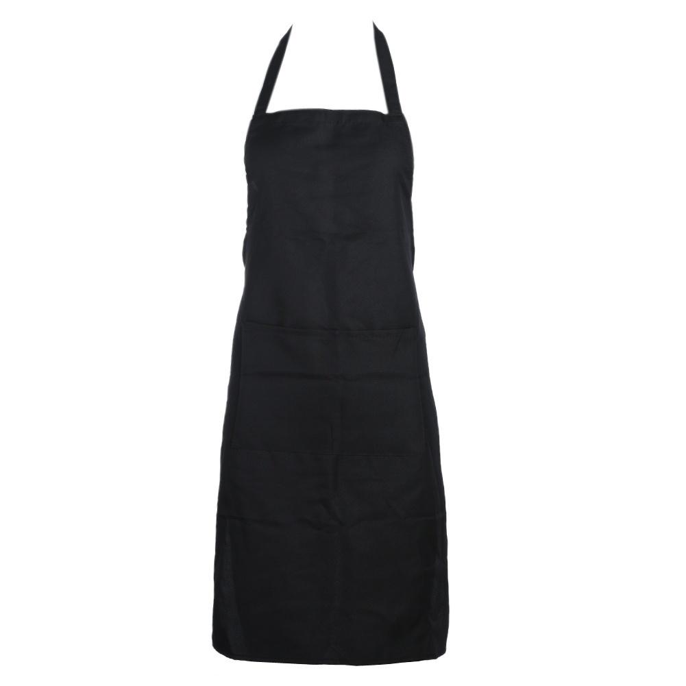 Apron with Pockets Thicken Cotton Polyester Blend Cooking Kitchen Restaurant