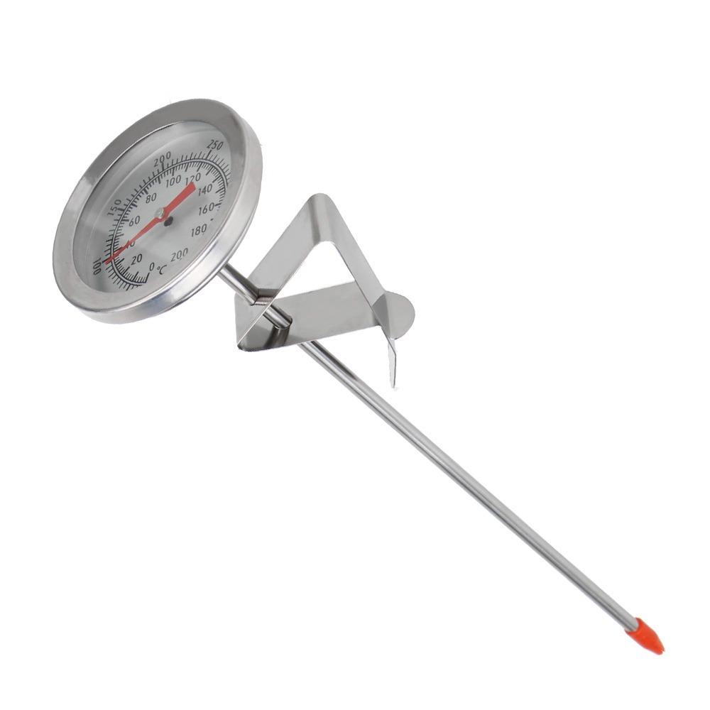 Stainless Steel Cooking Temperature Meter Instant Read Long Probe Meat Probe Thermometer 0~200℃ Digital Food Thermometer Liquids