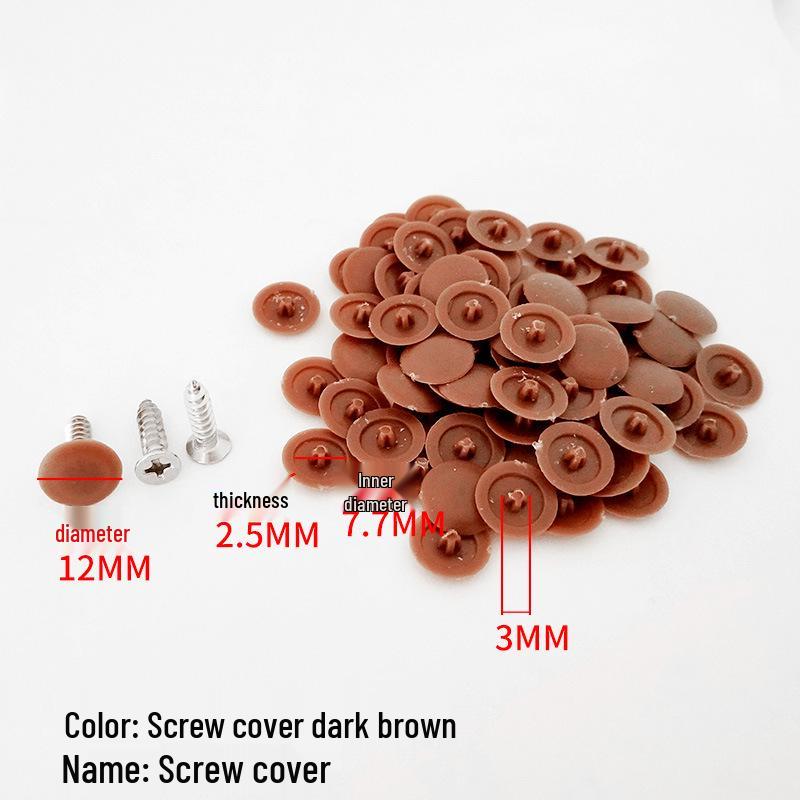 Decorative Plastic Screw Caps for Furniture and Wardrobes - Three-in-One Design
