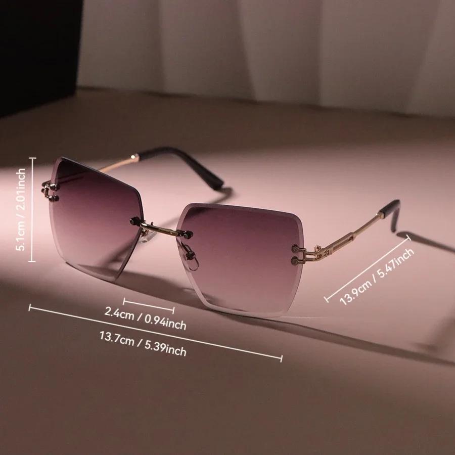 Retro Square Sunglasses Women Men Fashion Vintage Sun Glasses Female Male Boundless Designer Shades Mirror Travel