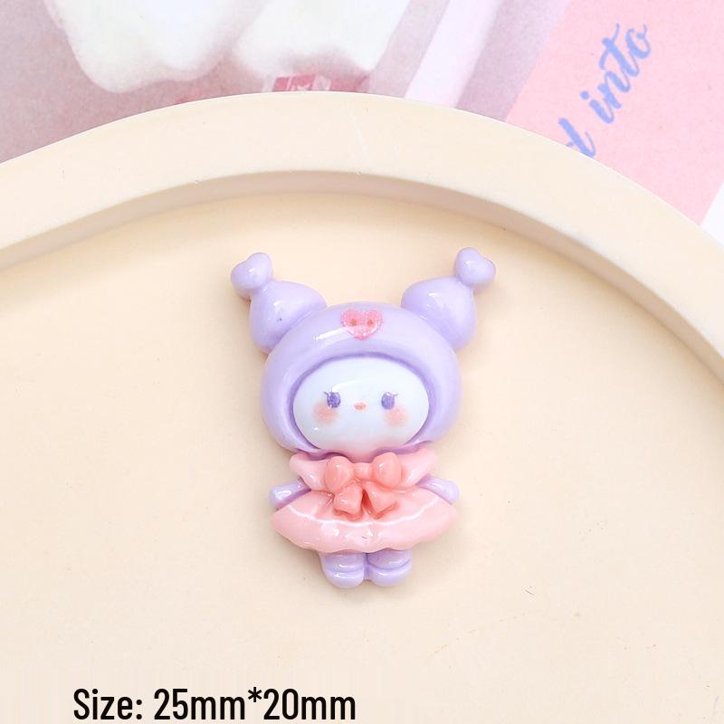 Cute Animal Cartoon Resin Charms & Hair Clip Accessories