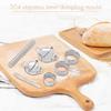 Versatile Dumplings Maker,7 Pack Stainless Steel Easy Pie Ravioli Empanadas Press Mold,Pierogi Cutter Wrappers Pastry Making Too