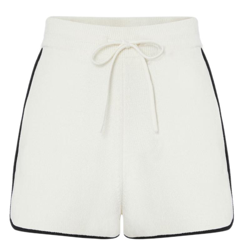

MO&Co. Спортивные шорты из шенилла с кулиской и контрастной отделкой M