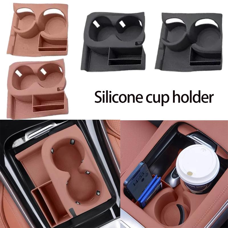 For Mercedes Benz C Class W206 GLC X254 -2025 Central Console Water Cup Holder Silicone Waterproof Protective Pad Cover Trim