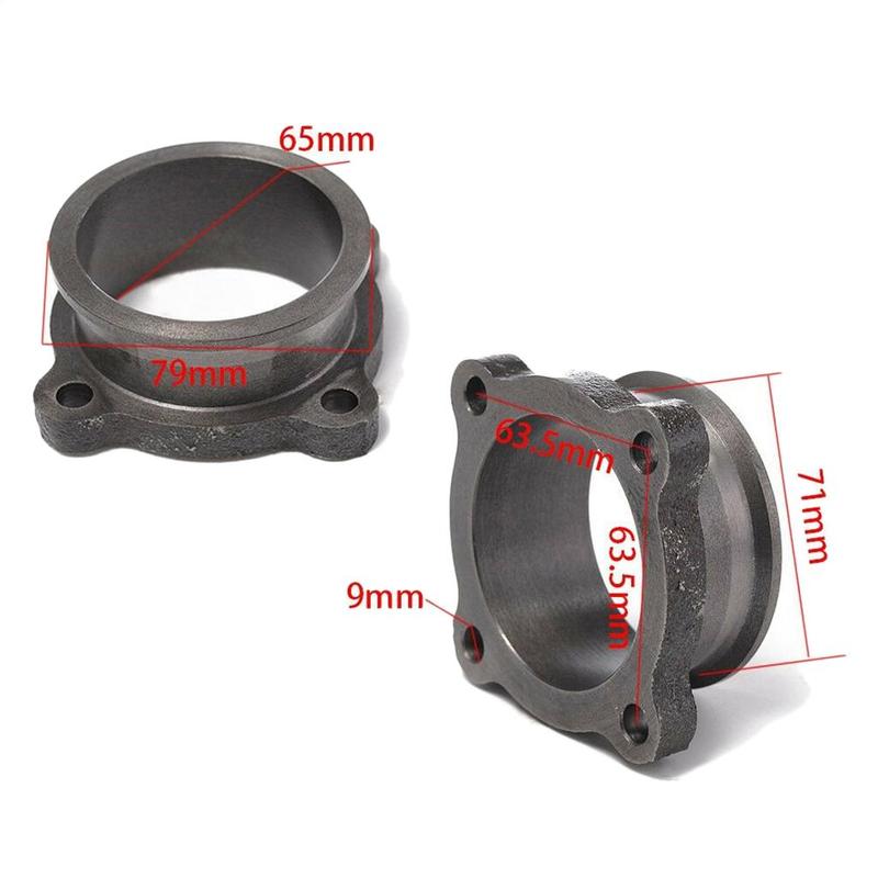 2.5" 4 bolt to 2.5" V Band Adaptor Flange Convert Cast