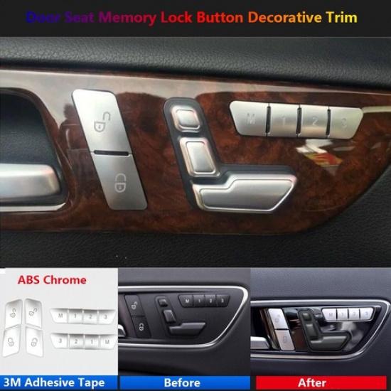For Mercedes Benz A B C E CLA CLS GLA GLK ML Door Seat Lock Memory Switch Cover