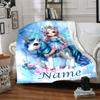 Colorful Unicorn Blanket Personalized Name Soft Comfortable Stylish Blanket Car Blanket Perfect For Travel Camping Outdoor Home Suitable For All