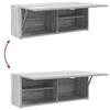 Bathroom Wall Cabinet Gray Sonoma 80 x 25 x 30 cm Particleboard