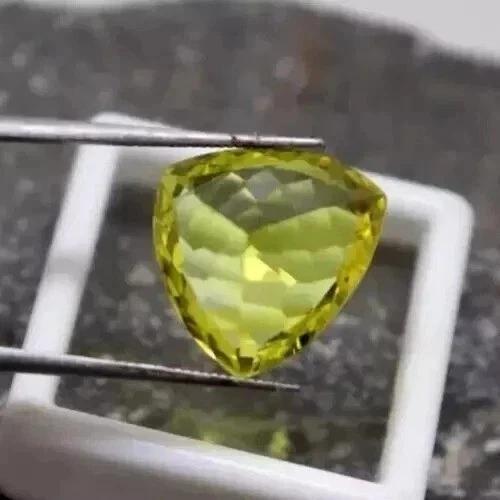 Trillion Cut Natural Amazing Yellow Sapphire 10-11 Ct Fabulous Gemstone