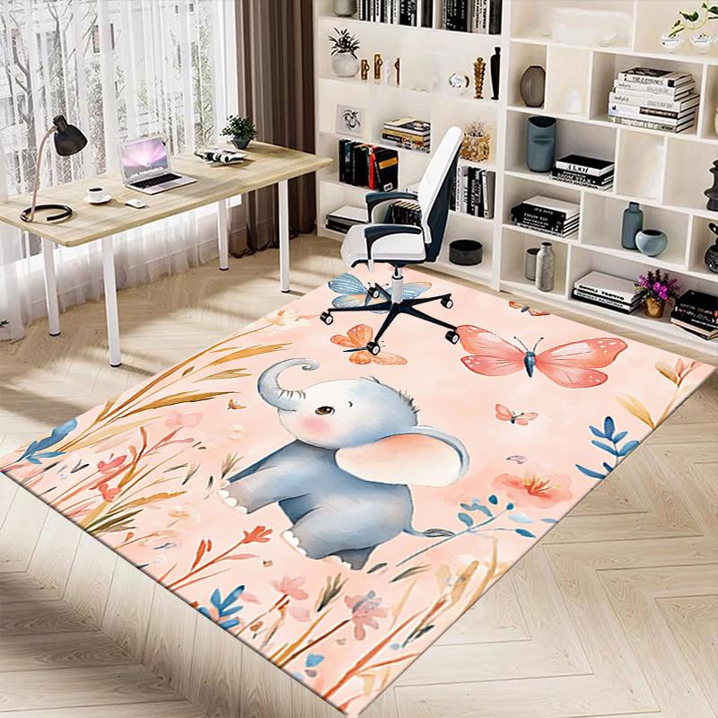 1pc Elephant Carpet Office Rug Outdoor Mat Home Decor Area Carpet Festival Gift
