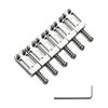 6 Pieces standardStyle Guitar Bridge Saddle Replacement Steel with Allen Simple to Use