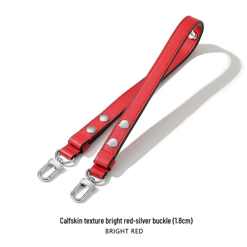 MHS-C-38 Adjustable Three-Speed Brown Women's Underarm Bag with Rivet Shoulder Strap, 26 Wash Bag Transformation.